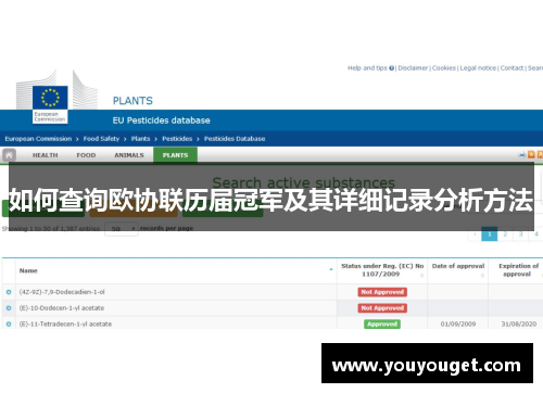 如何查询欧协联历届冠军及其详细记录分析方法