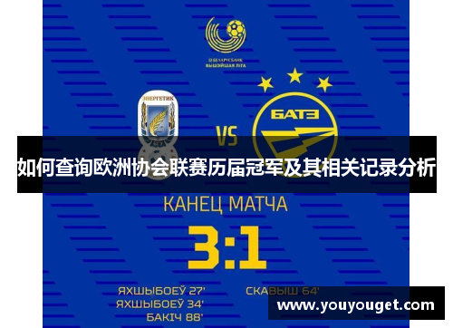如何查询欧洲协会联赛历届冠军及其相关记录分析